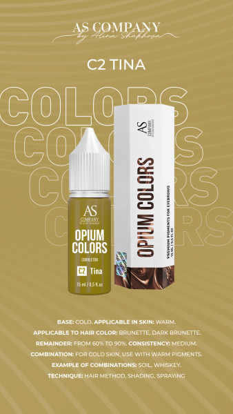 pigment correcteur sourcils violet  C2 Tina de la marque as pigments disonibles chez Pigmentetco